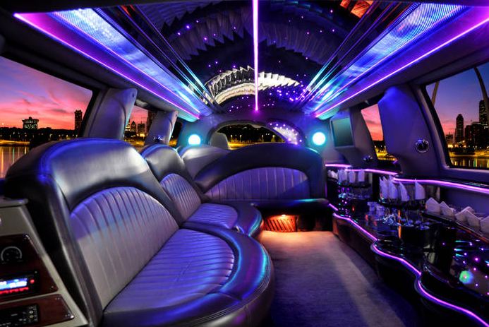 Interior design of bachelor party bus